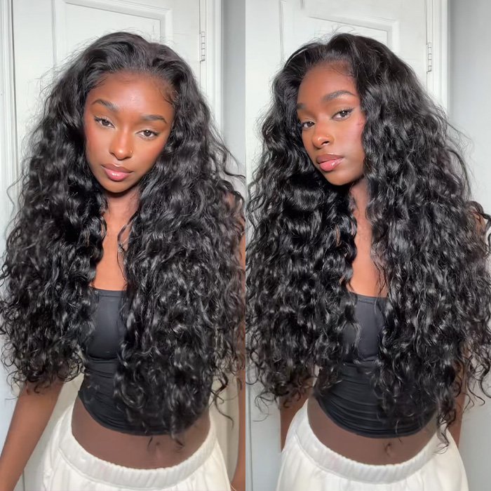 Summer Vibe Beach Wave Curl Half Wig Flip Over Look