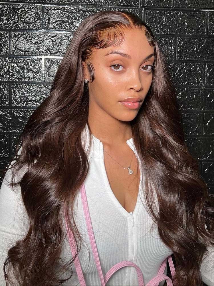 Dark Brown Wig Chocolate Brown Lace Front Human Hair Wig – Hair