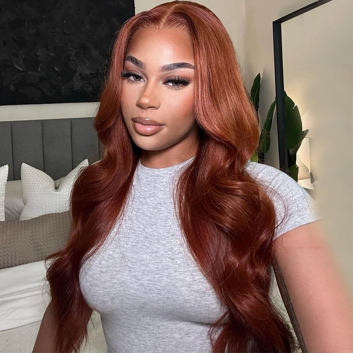 Color #33 Body Wave Lace Front Wig