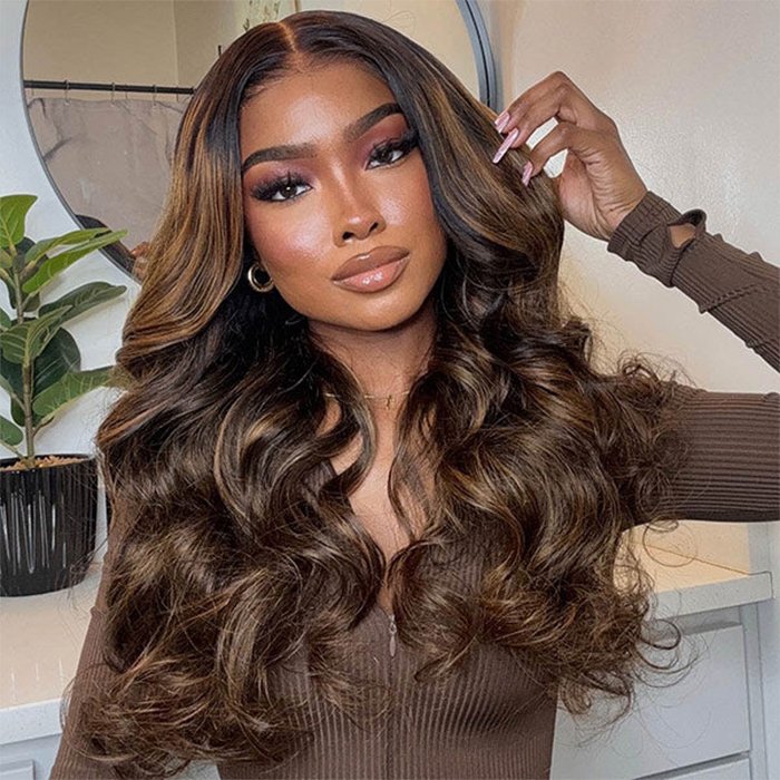 Highlight Body Wave Wig 13x4 Lace Front Wig