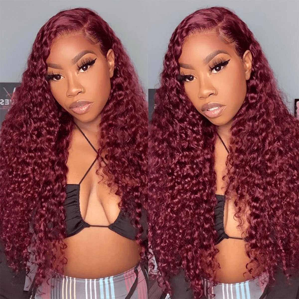 Brazilian Water Wave 5x5 Lace Closure Wigs