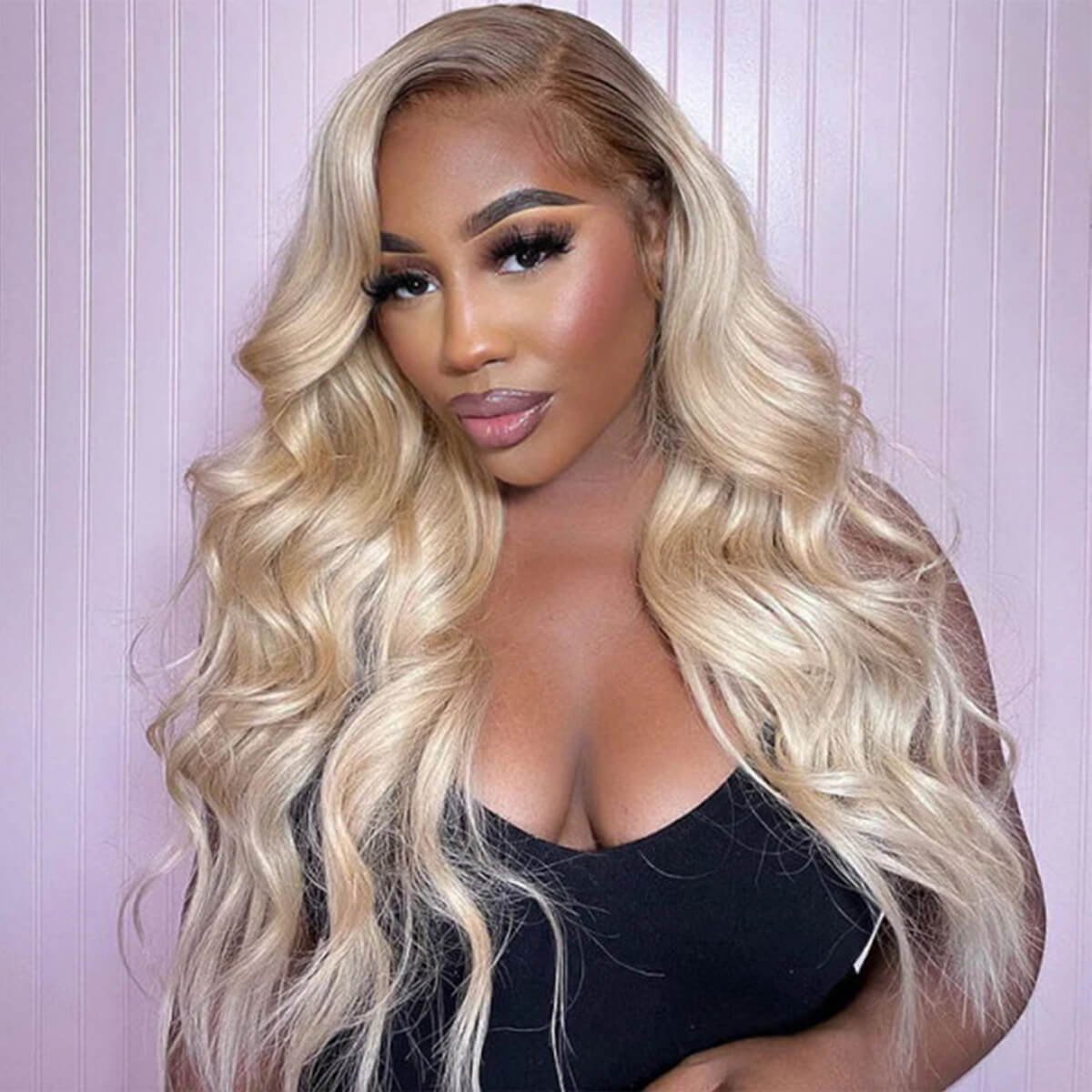 Ombre Blonde Lace Front Wigs Brazilian Human Hair Lace Wigs