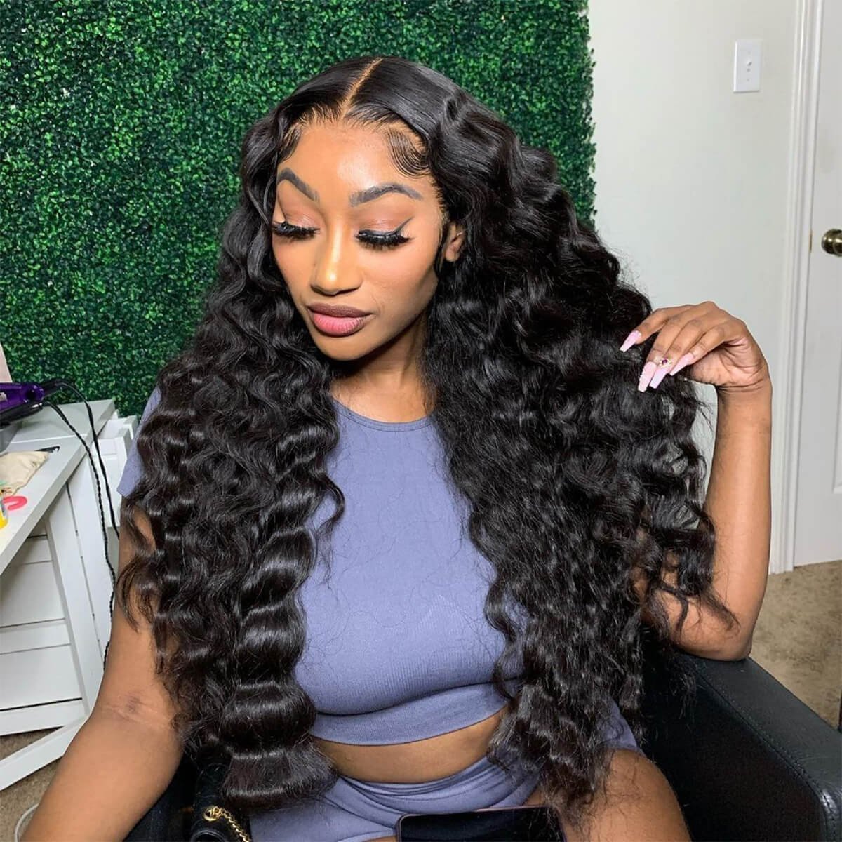 Brazilian Loose Deep Wave HD 13x4 Lace Front Wig