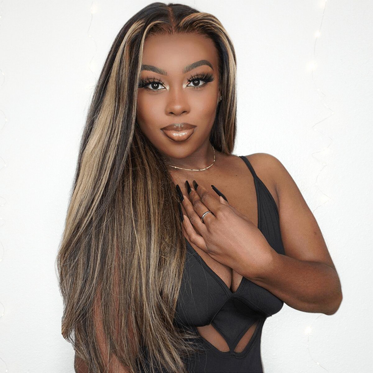 Honey Blonde Straight Lace Front Wig
